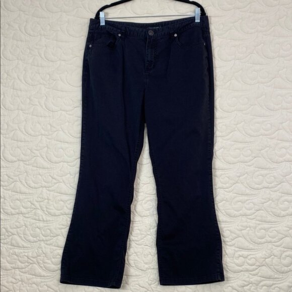 Calvin Klein Black Jeans Straight Leg Size 16 - Picture 1 of 10